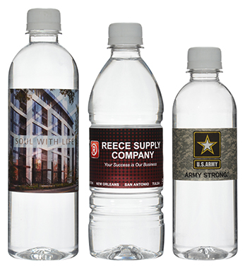 Label Water Examples in Many Sizes