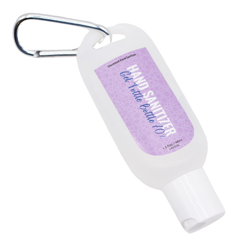 1.5 fl-oz. 70% Hand Sanitizer Gel Tottle With Carabiner (HSG-TC70)