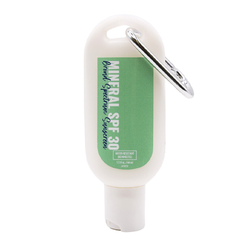1.5 fl-oz. Mineral SPF 30 Broad Spectrum Sunscreen Tottle With Carabiner (HSS-CC)