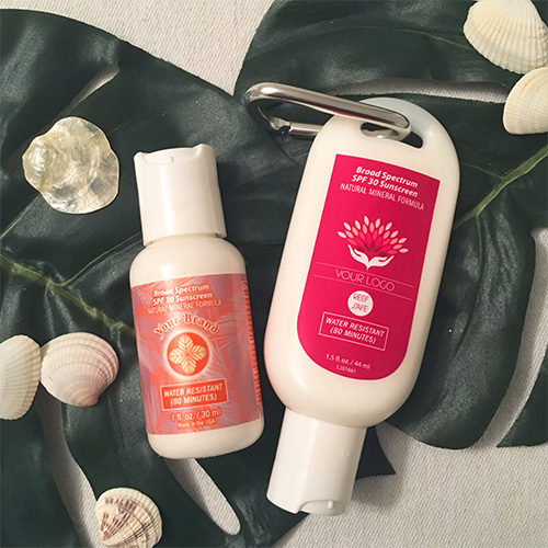 1.5 fl. oz. Mineral SPF 30 Broad Spectrum Sunscreen Tottle With Carabiner (MSS-TC)