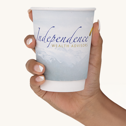 12-oz. Custom Printed White Insulated Paper Hot Cups (P-WIC12)