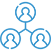 People profile connections - 3 icon