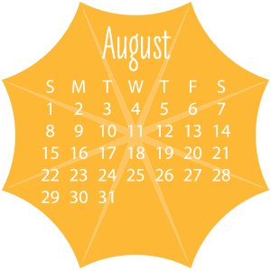August 2021 Umbrella Calendar