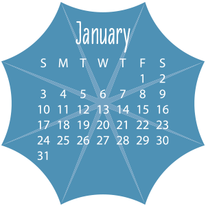 January 2021 Umbrella Calendar