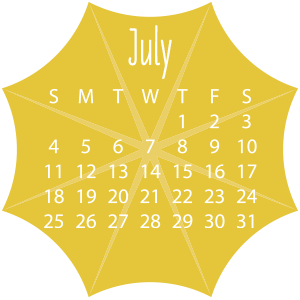 July 2021 Umbrella Calendar