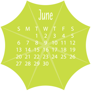 June 2021 Umbrella Calendar