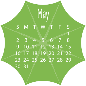 May 2021 Umbrella Calendar