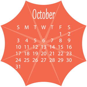 October 2021 Umbrella Calendar