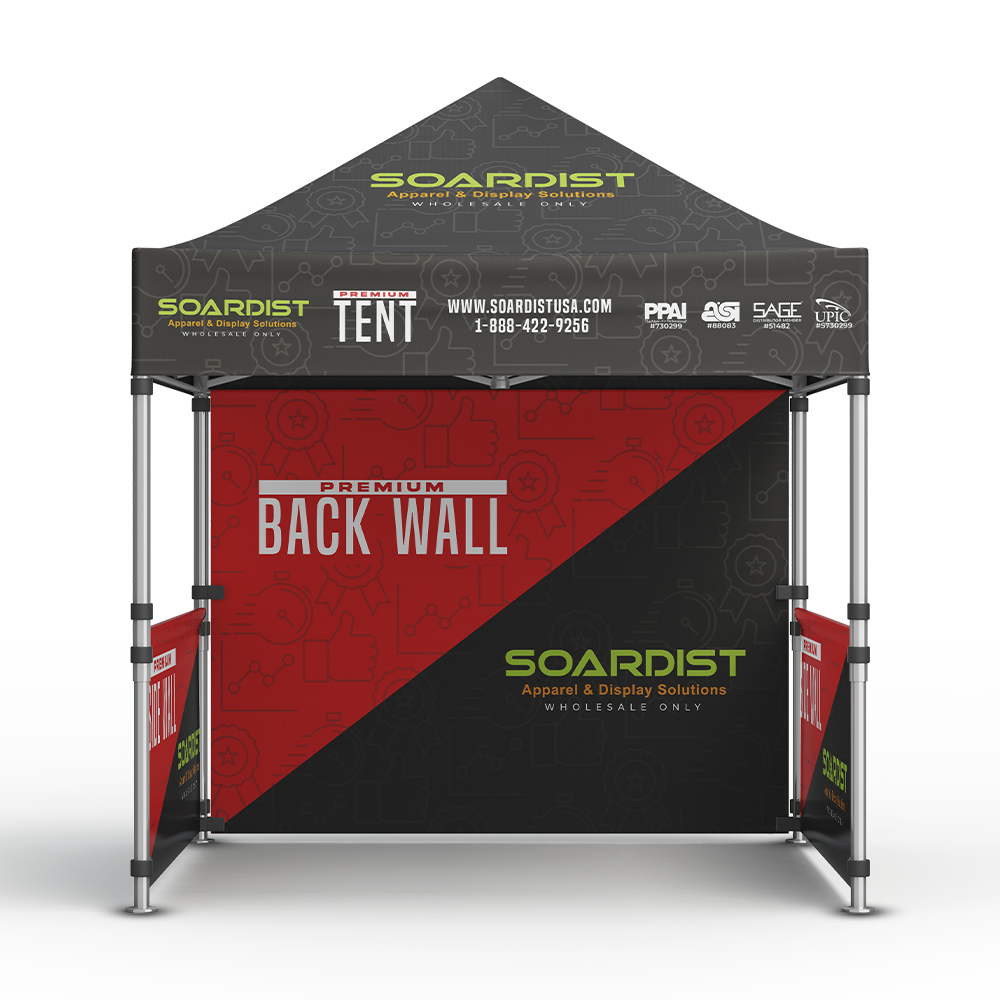 Premium Aluminum 10'  Tent Kit - Full-Bleed Dye Sublimation
