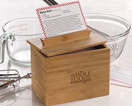 o	4” x 6” Zest Recipe Box (ZIP1239)