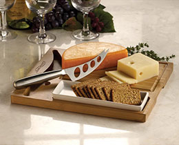 o	Bamboo Cheese Server Set (ZIP1066)