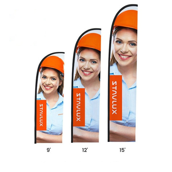 •	9' Premium Double Sided Straight Flag Graphic Only (CPN-554067154)