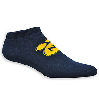 Super Soft Cotton No Show Sock with Knit-In Logo (4-500)