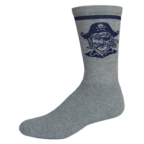 Super Soft Cotton Crew Sock With Knit-In Logo (4-700)