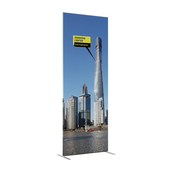 •	33.5"W x 7.5'H Economy Tube Banner Stand With Steel Feet (CPN-554146889)