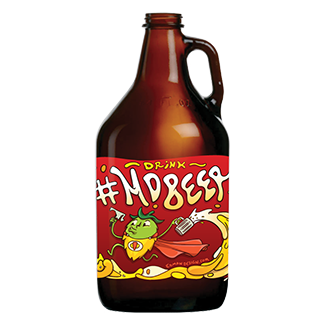 64-oz. Amber Growler W/o Lids (GR64Amber)