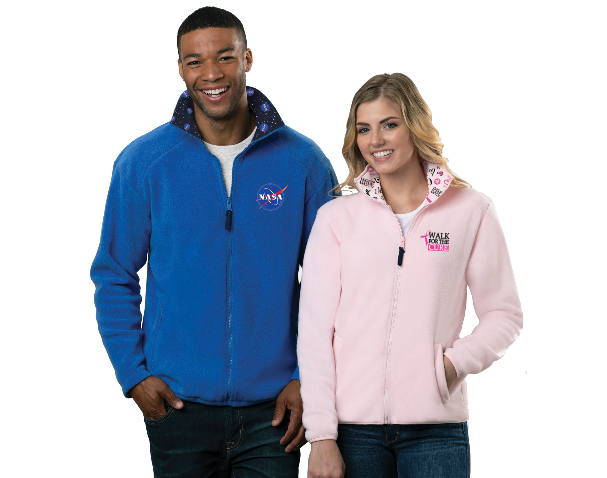 "Your Logo Here" Micro Fleece Full Zip Jacket