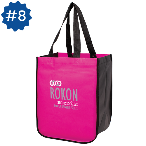 12” x 8” x 15” Matte Laminated Designer Tote Bag (LL12815)