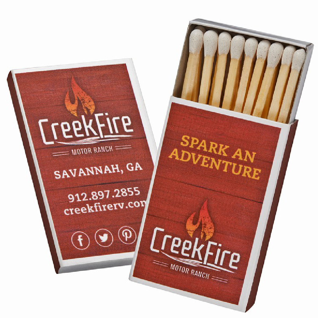 2” Low Quantity / Fast Turn Tiffany Matchbox - 23-24 Matchsticks (1020-DP2)