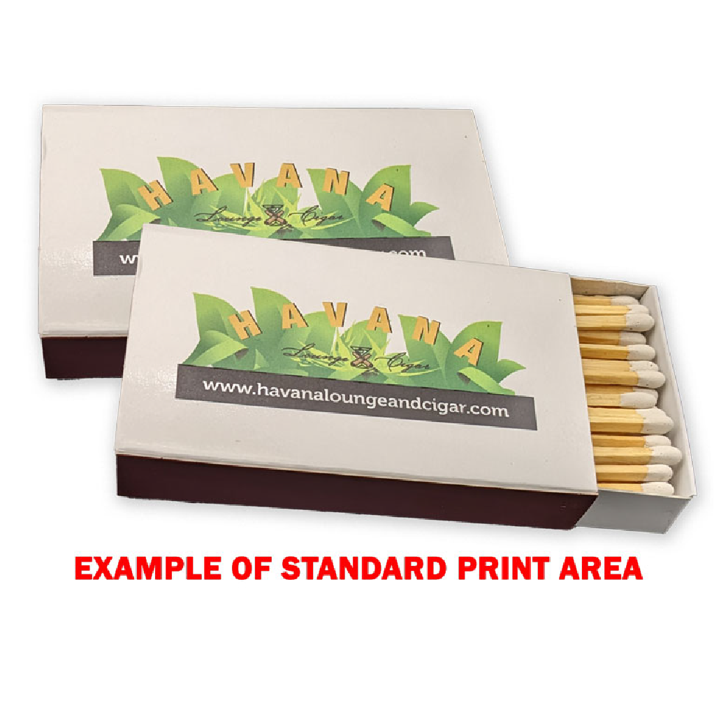 4” Low Quantity / Fast Turn King Size Matchbox - 60 Matchsticks (1053-DP4)