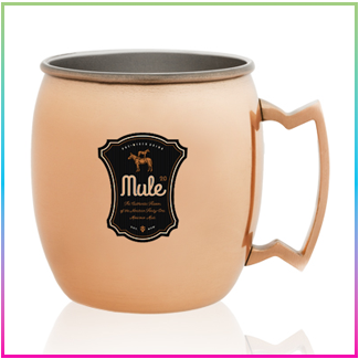 16-oz. Copper Coated Moscow Mule Mugs (ATM289)