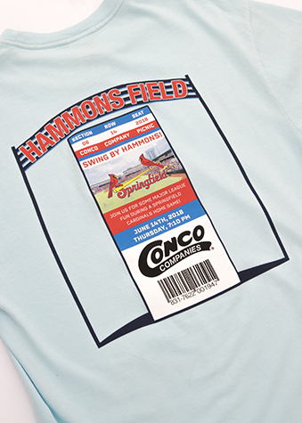 Hammons Field design printed with the 10-color simulated process