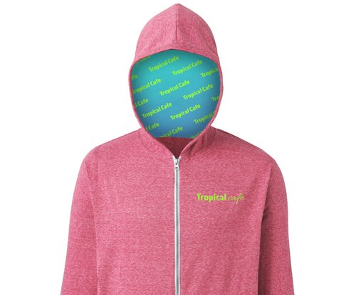 Your Logo Here Adult Zip Front Hoodie