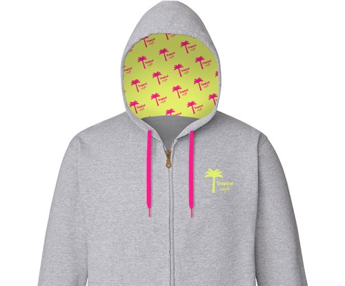 Your Logo Here Adult Fleece Zip Front Hoodie