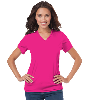 Ladies' Value Wicking V-Neck Tee (BG6302)