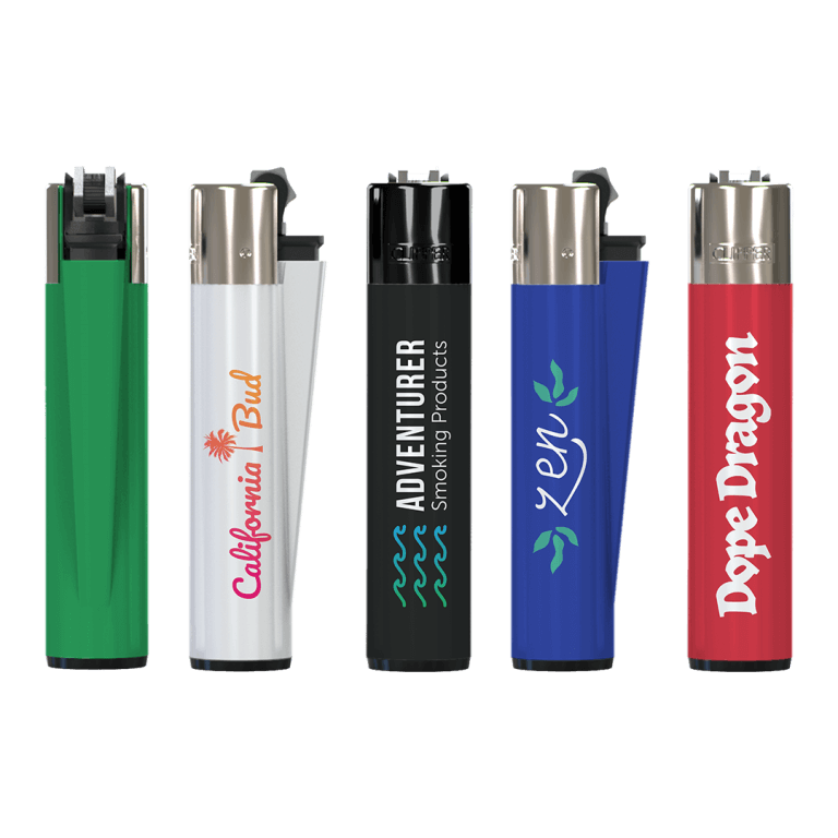 •	Custom Clipper Lighters (C-CLIP)
