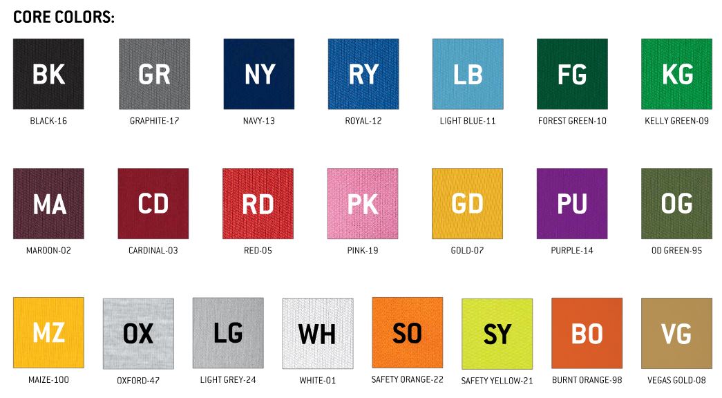 core colors