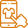 Icon representing a virtual sample of a tshirt