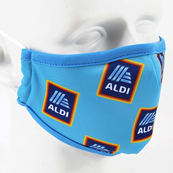 Adjustable 2-Ply Cotton/Polyester Face Mask With Full Color Sublimation (AD-MaskSub2)