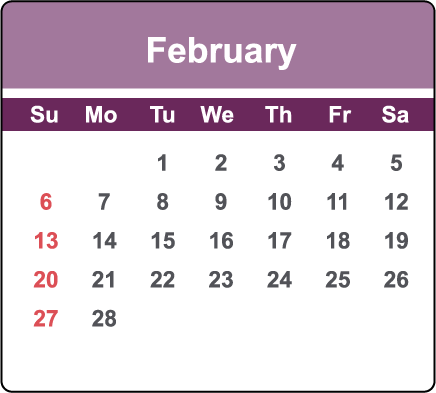 Feb 2022 Calendar
