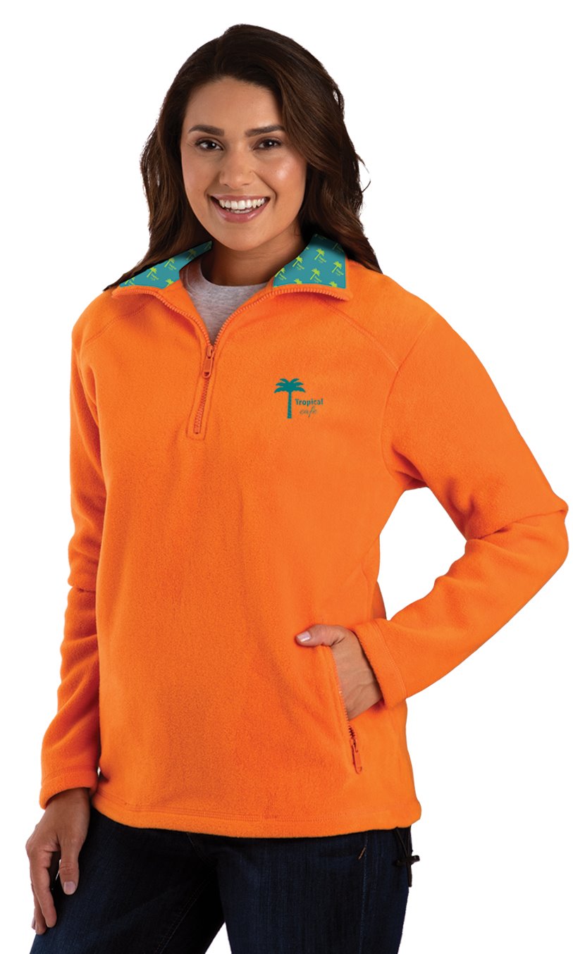 Your Logo Here Micro Fleece Zip Pullover