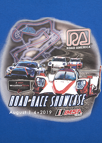 Road Race Showcase by Road America shirt design printed using the digital squeegee