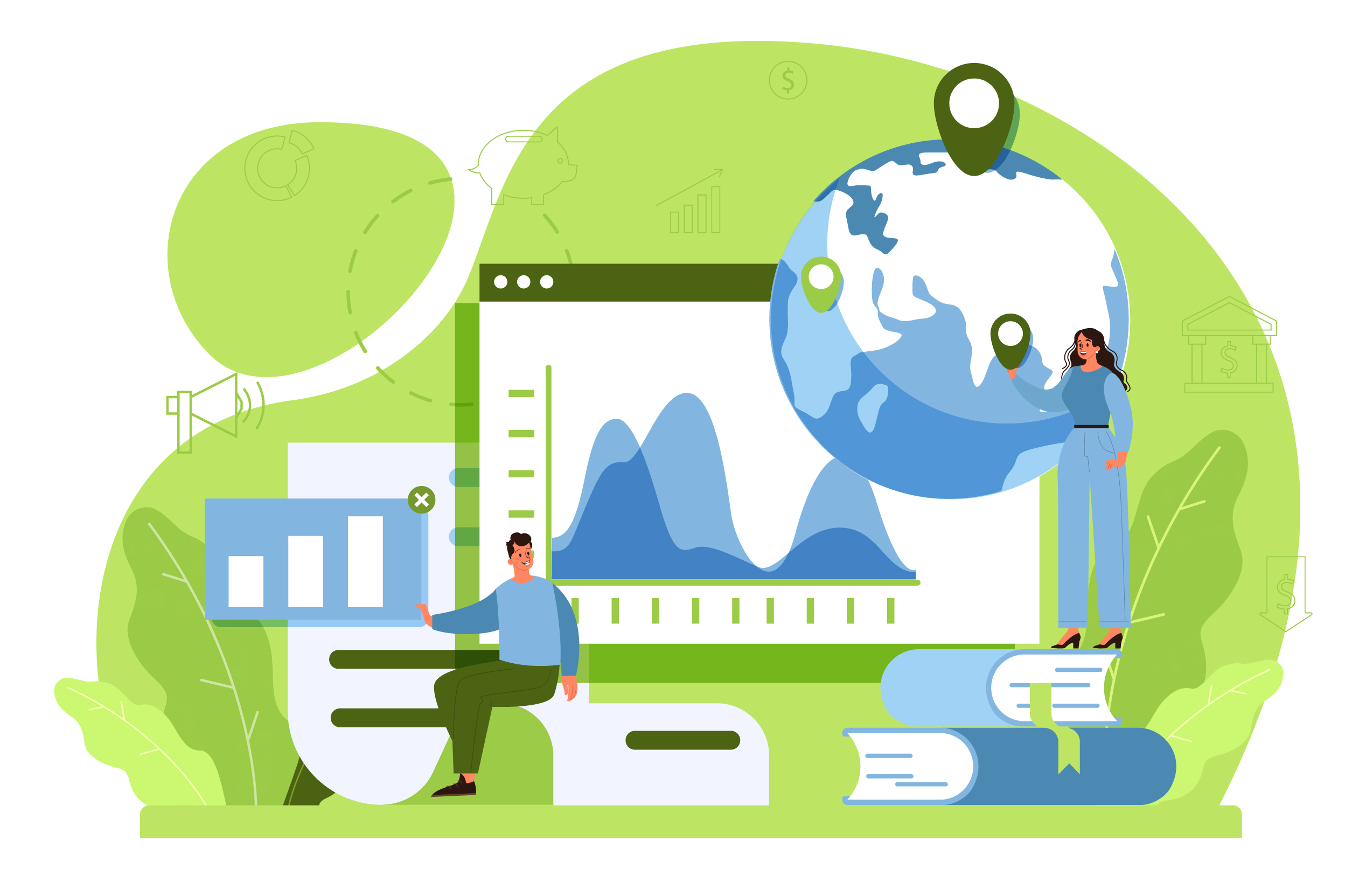 vector art of trends 
