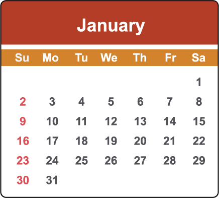 January 2022 Calendar