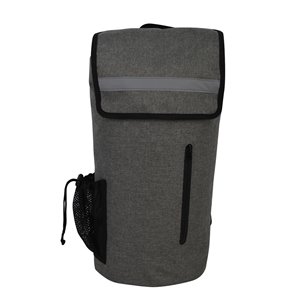 Premium 20L Gray Waterproof Sport Bag With Outer Zipper (KB9017)
