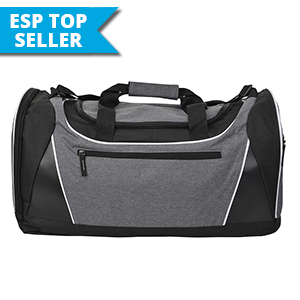 Heathered Texture Gray Gym Duffel Bag (KB9022)