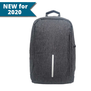 15.6" Anti-Theft Laptop Backpack in Premium Melange Gray (KB9023)