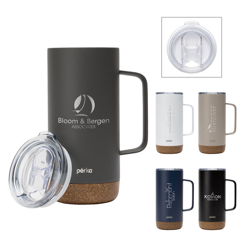Perka® Kerstin 16-oz. 304 Double Wall Stainless Steel Mug (KM6417)