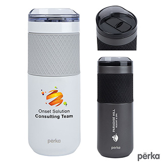 •	Perka® Avery 17-oz. Double Wall, Stainless Steel Tumbler (KM6418)