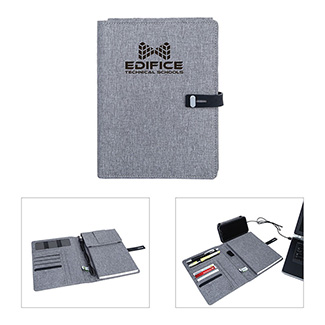 •	Binghamton Padfolio With Wireless Phone Charger (KP2238)