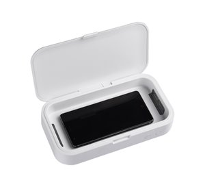 UV Germ Safe Phone Sterilizer Case W/10W Wireless Charger (KS7003)