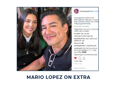 Mario Lopez on Extra