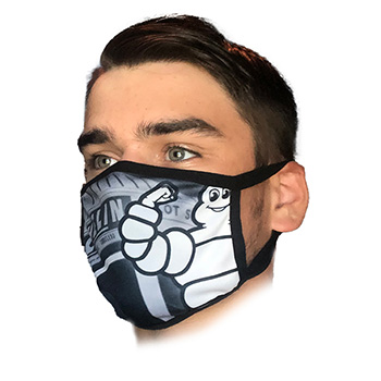 Full Color Sublimated Polyester 2-Ply Face Mask (MaskSub2)