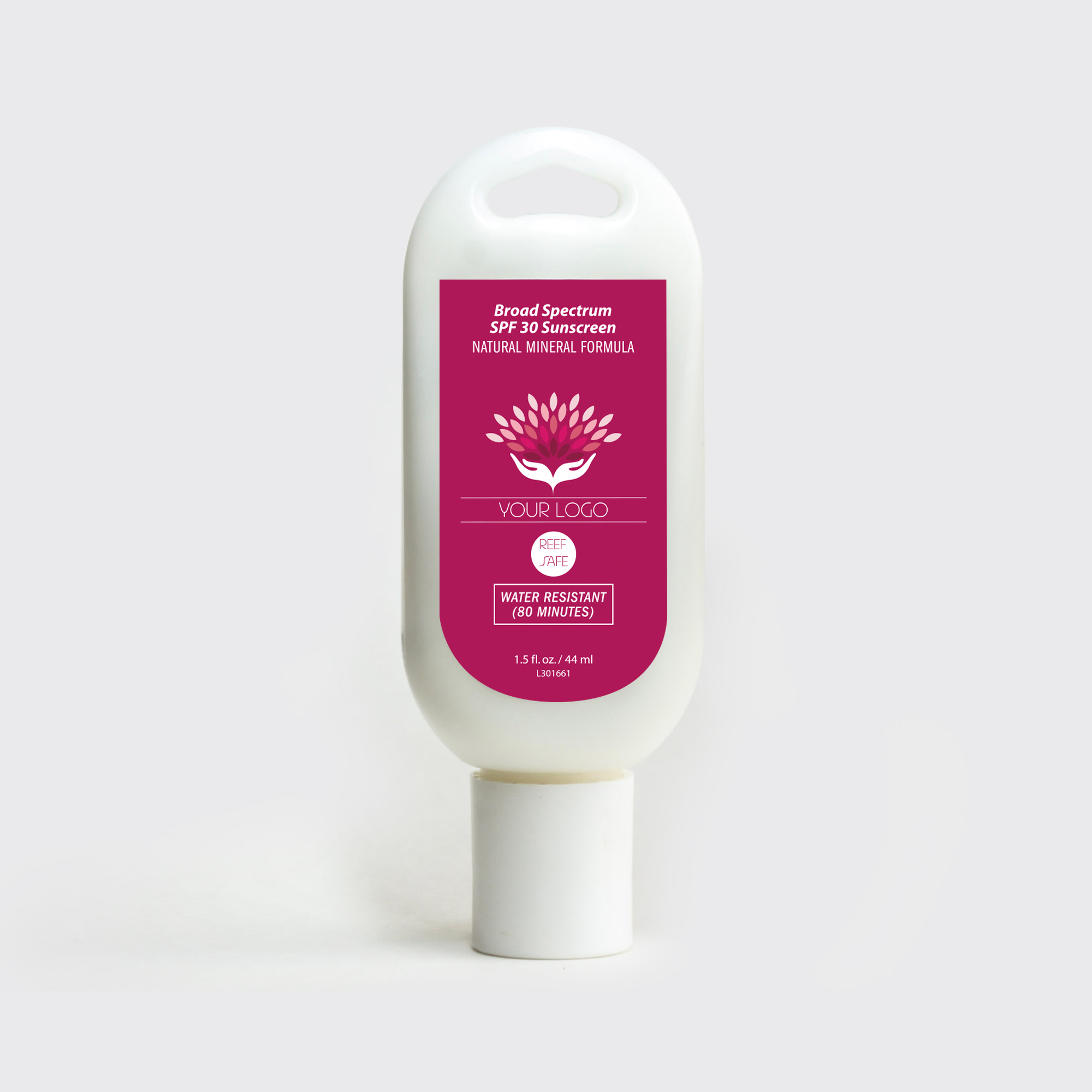 •	Mineral SPF 30 Broad Spectrum Sunscreen Tottle (MSS-TN)