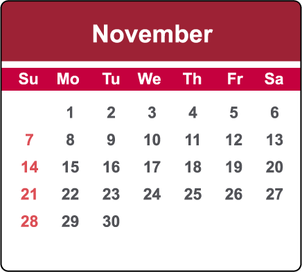 November 2021 Calendar