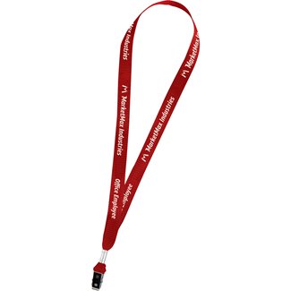 3/4" Heavy Weight Satin Lanyard (#HWS3/4)